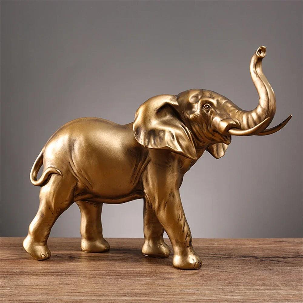Escultura de Elefante Decoração de Mesa