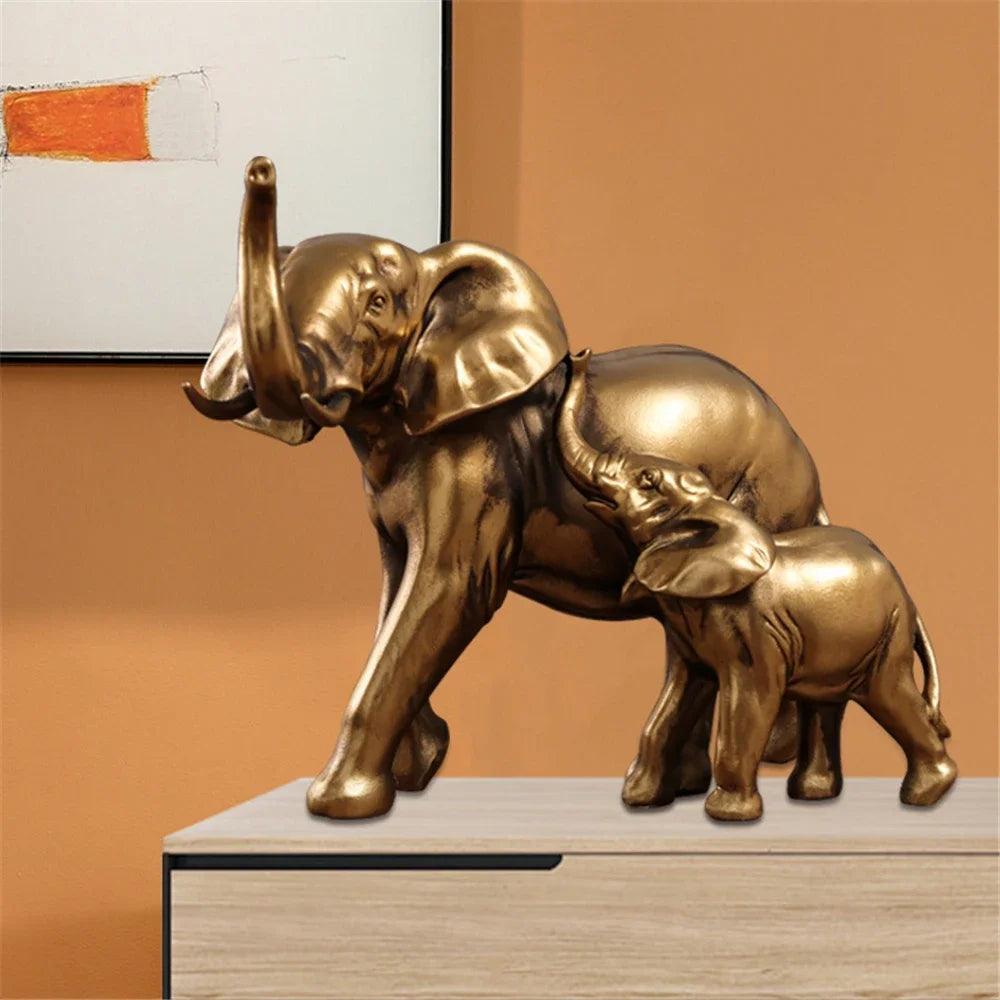 Escultura de Elefante Decoração de Mesa