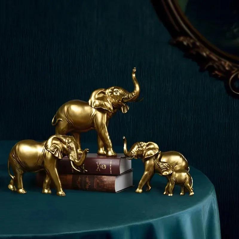 Escultura de Elefante Decoração de Mesa