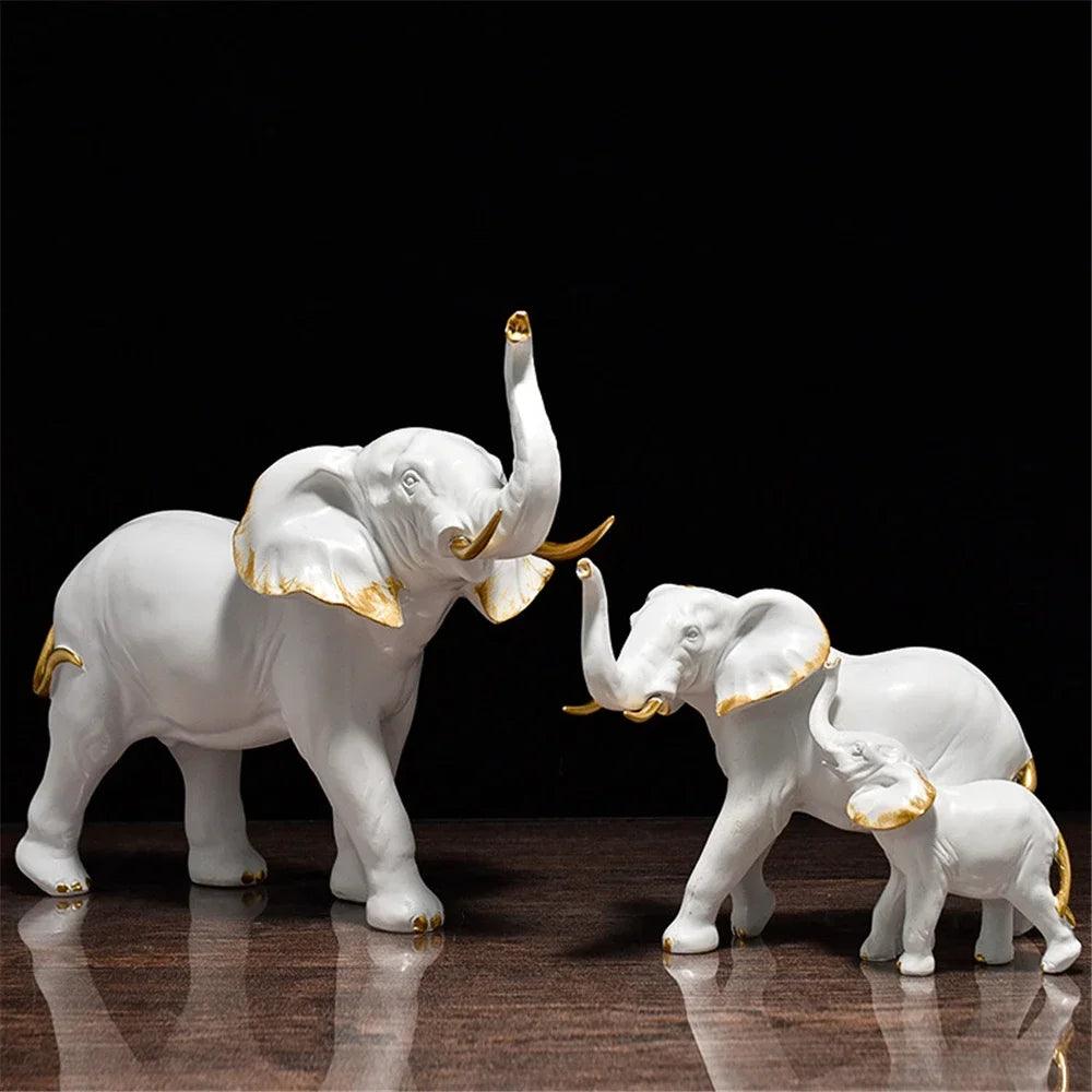 Escultura de Elefante Decoração de Mesa