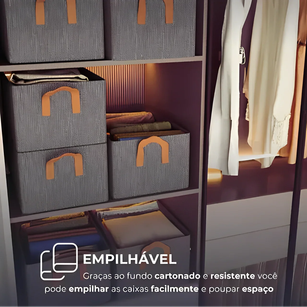 KIT COM 2 Organizador de Roupas Lar Criativo - LEVE 3 ORGANIZADORES PAGUE APENAS 2 SOMENTE HOJE