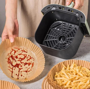 50 Fôrmas De Papel Para Air Fryer Compre 50 e leve mais 50 Só HOJE