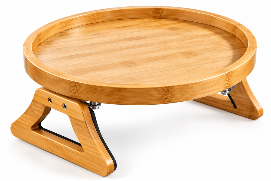 Nori — Bandeja de Madeira para Braço de Sofá