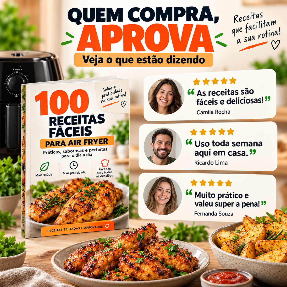 100 Receitas Fáceis na Air Fryer
