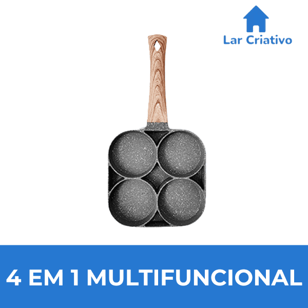 Frigideira Antiaderente 4 em 1 com Divisórias FastCook