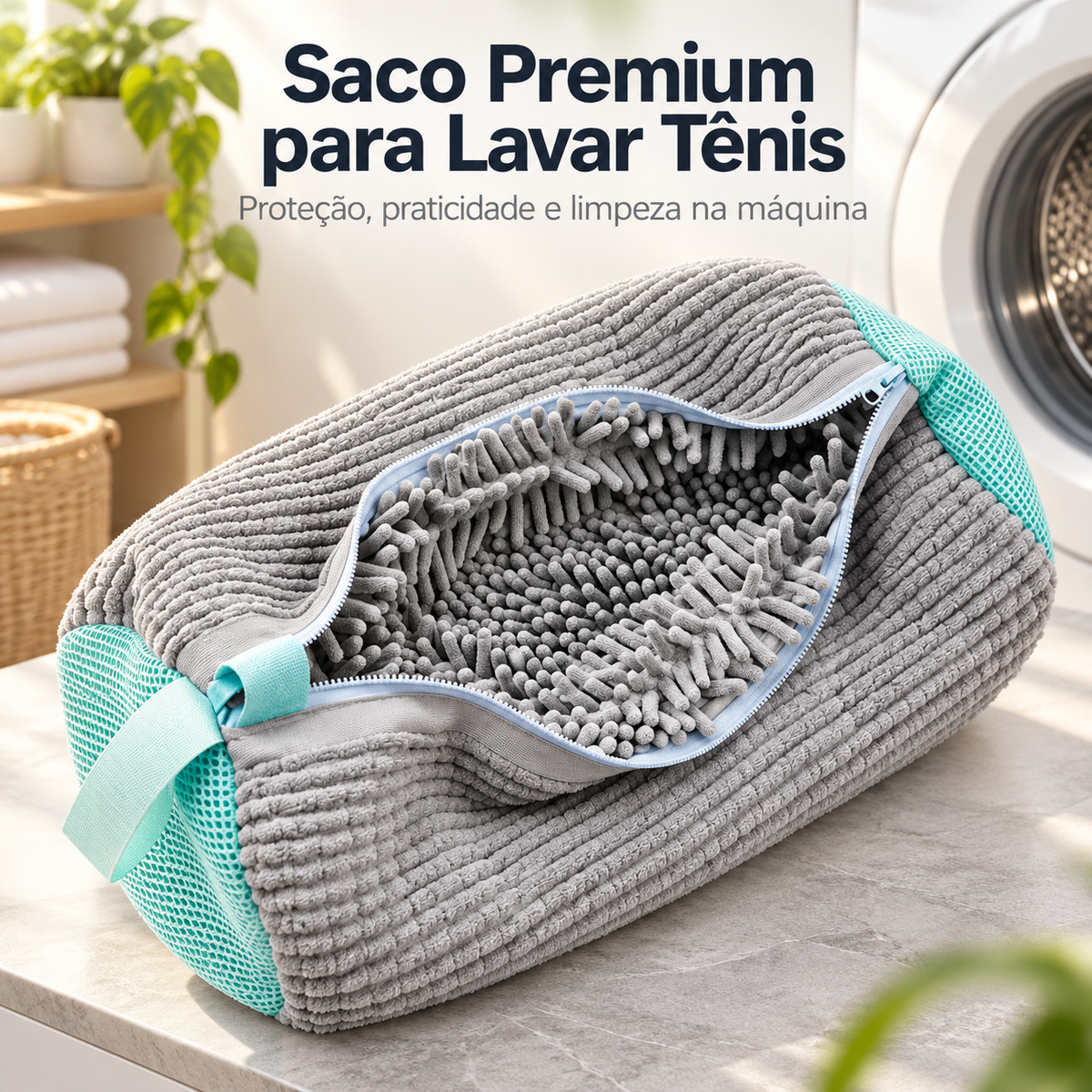 Kit com 2 LavaTênis 360° – Para Lavar Tênis na Máquina | Compre 1 e Leve 2 Somente Hoje