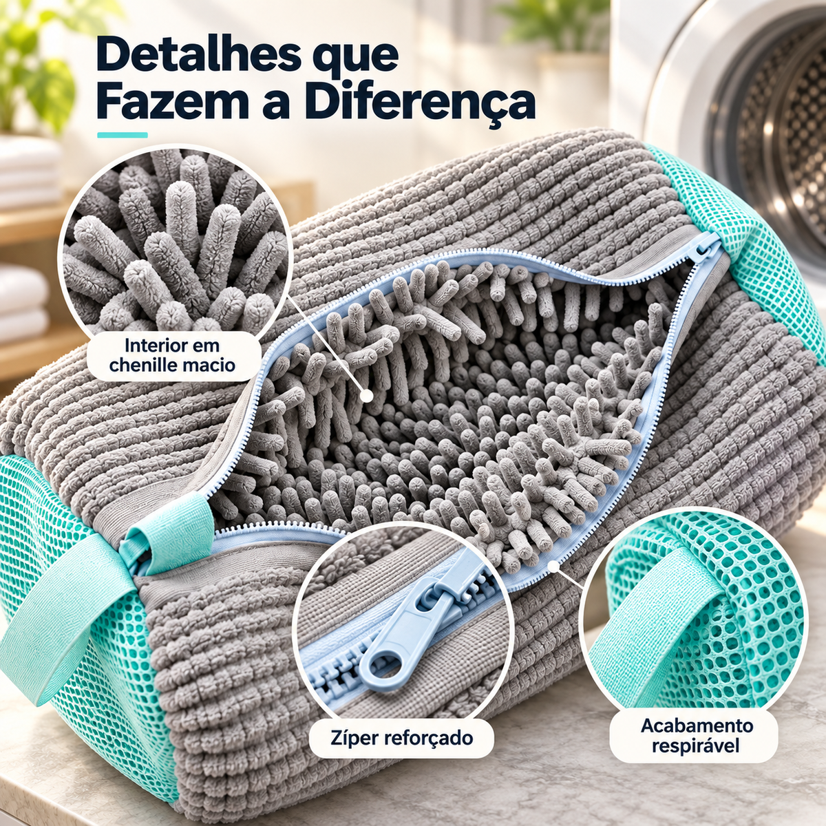 Kit com 2 LavaTênis 360° – Para Lavar Tênis na Máquina | Compre 1 e Leve 2 Somente Hoje