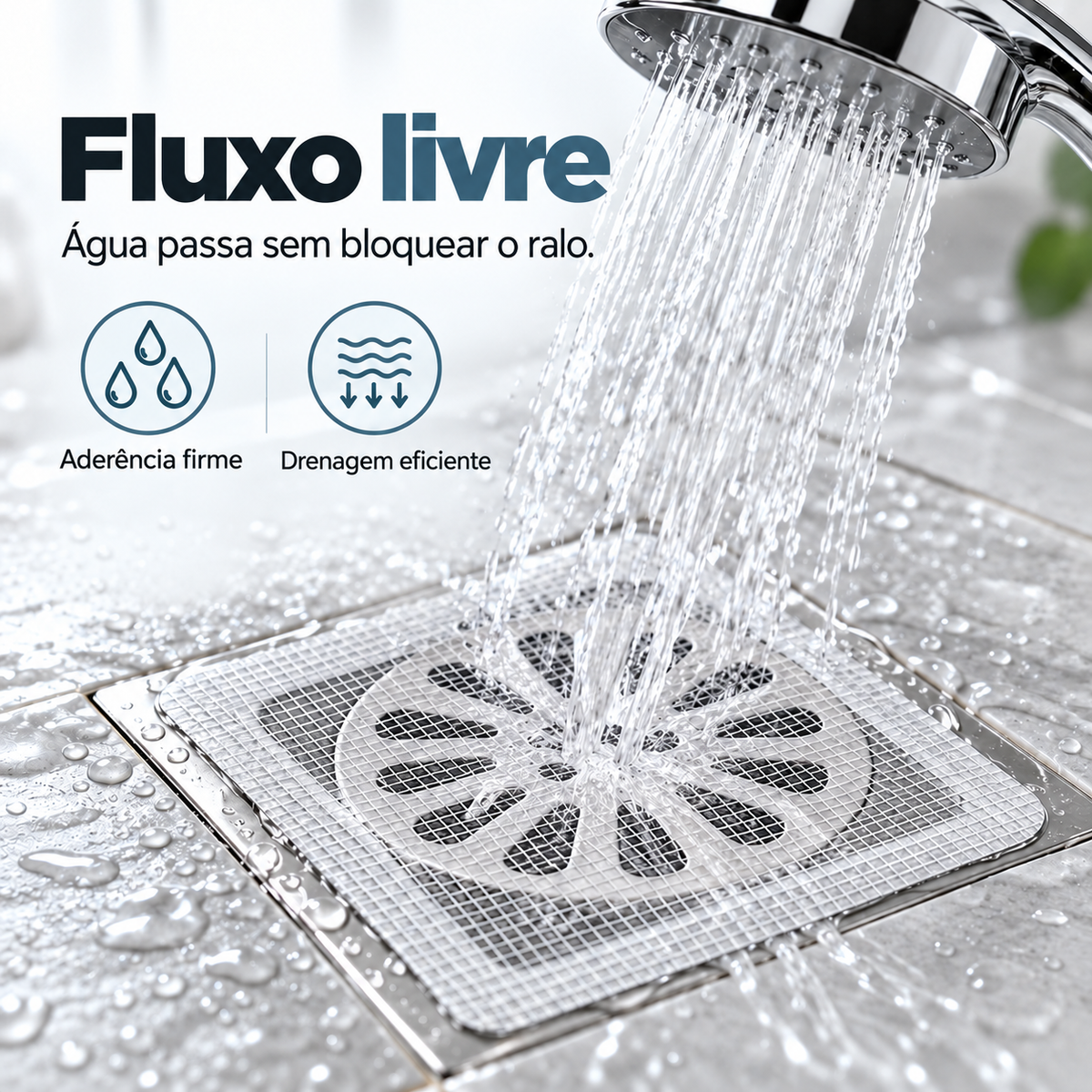 Kit Adesivo Protetor de Ralo Descartável com Tela Filtro Anti-Entupimento e Anti-Insetos | Banheiro e Cozinha