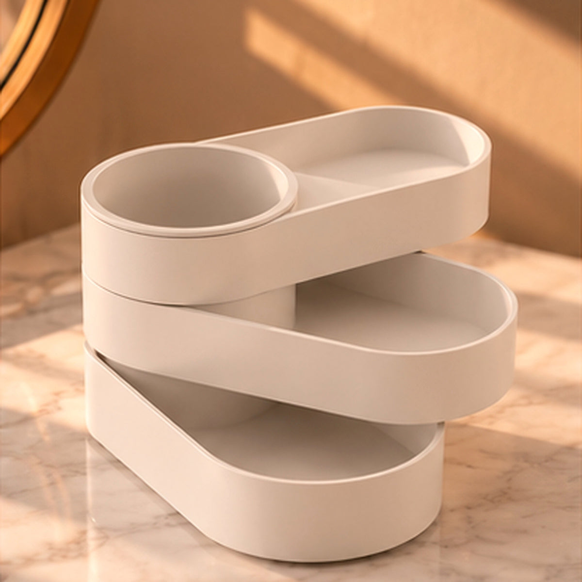 Orbi — Organizador Giratório de Cosméticos