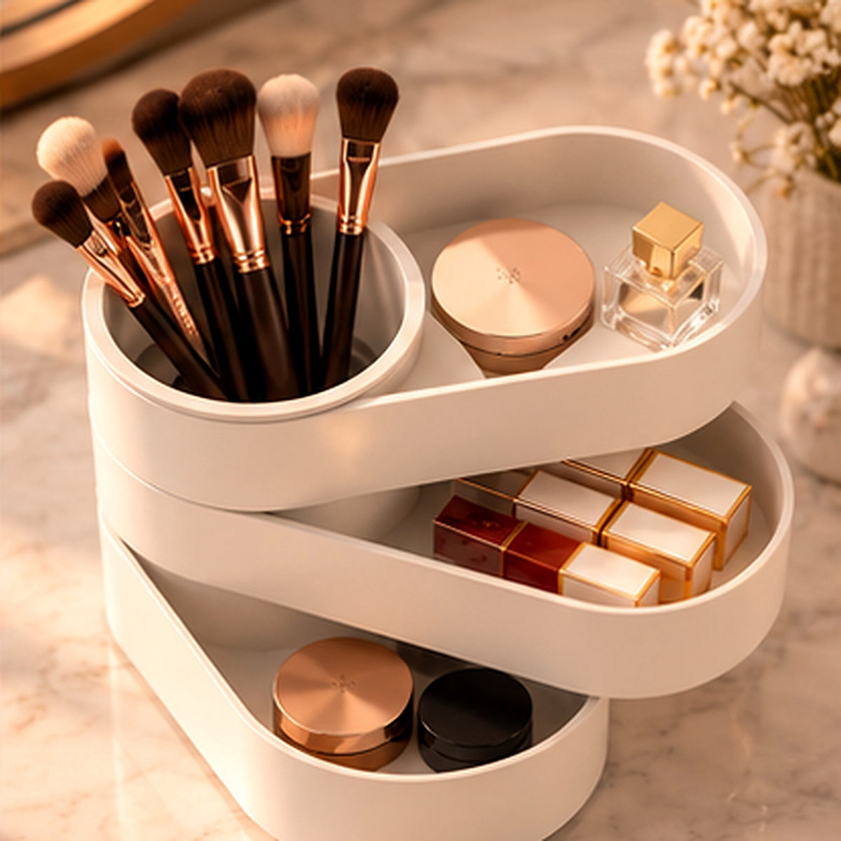 Orbi — Organizador Giratório de Cosméticos