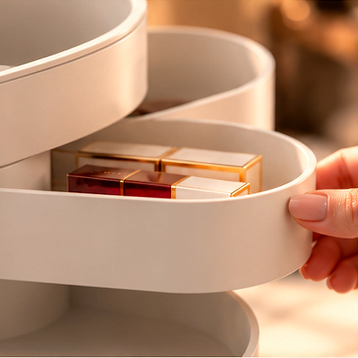 Orbi — Organizador Giratório de Cosméticos