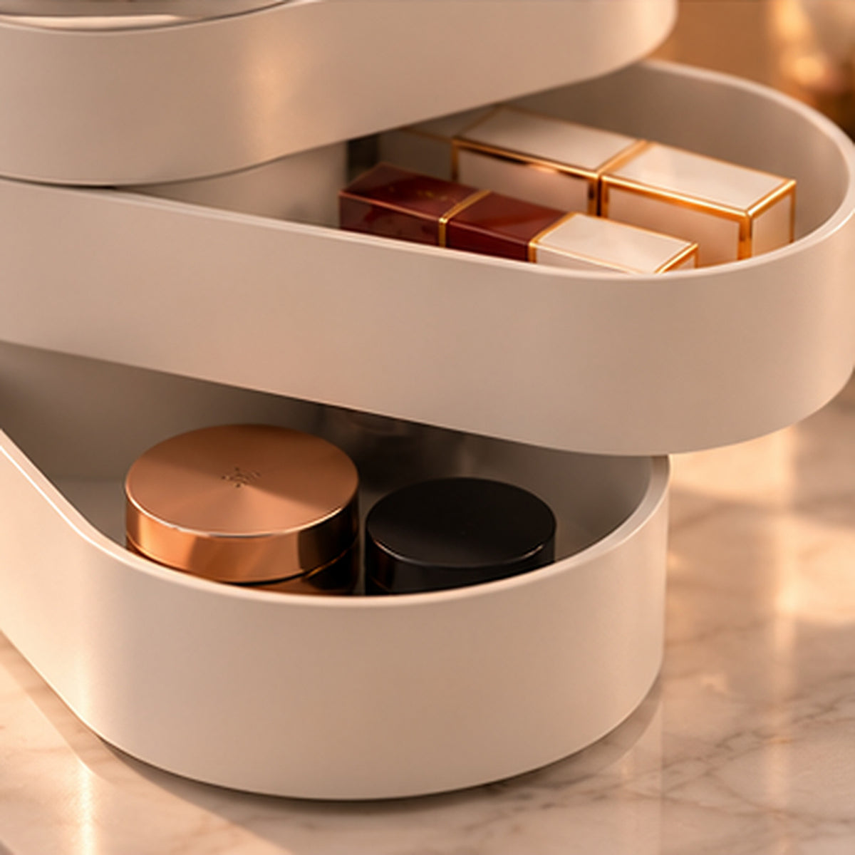 Orbi — Organizador Giratório de Cosméticos