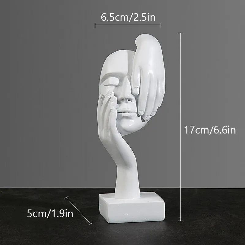 Estatueta Decorativa Abstrata Moderna