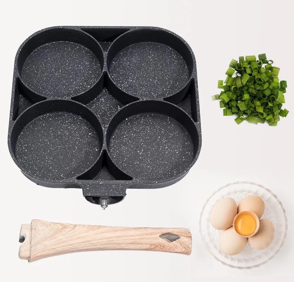 Frigideira Antiaderente 4 em 1 com Divisórias FastCook