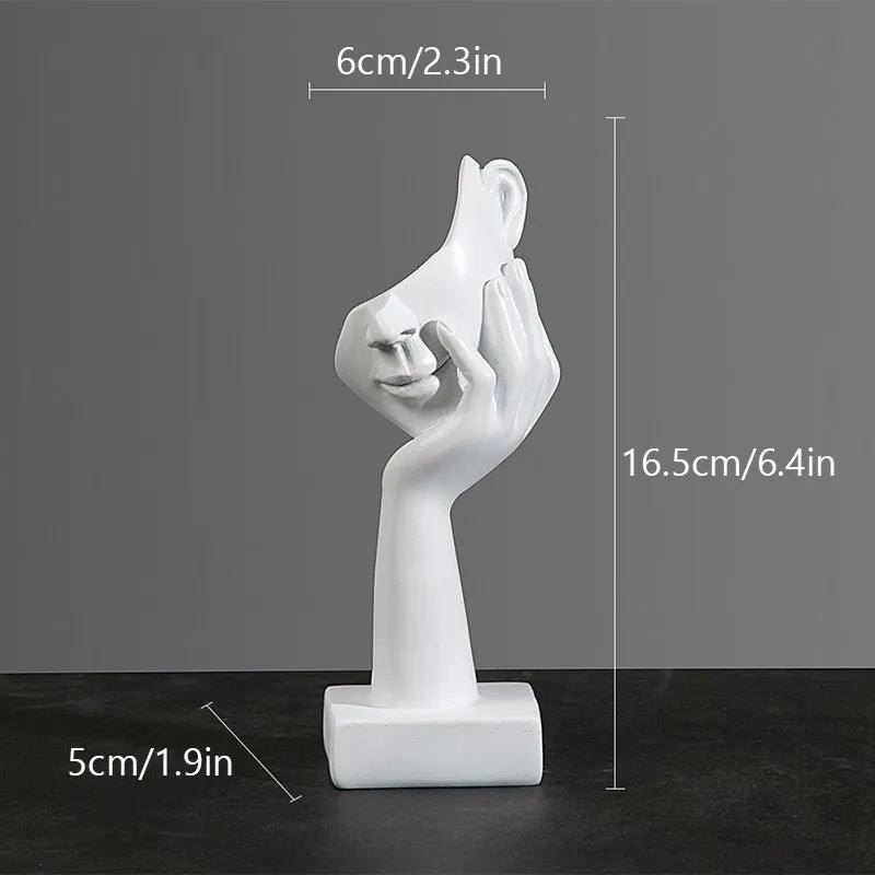 Estatueta Decorativa Abstrata Moderna