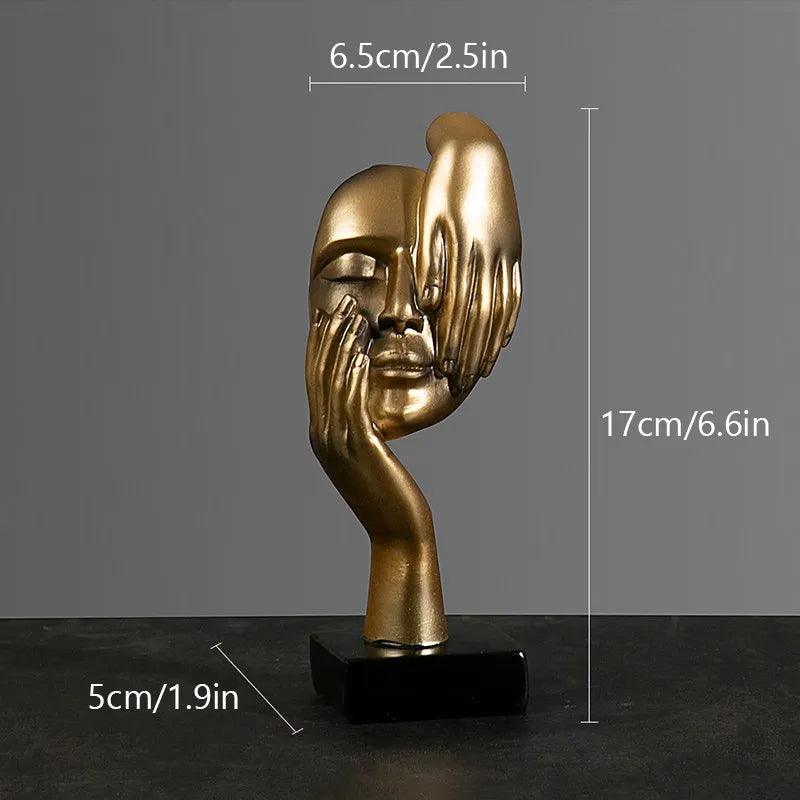 Estatueta Decorativa Abstrata Moderna
