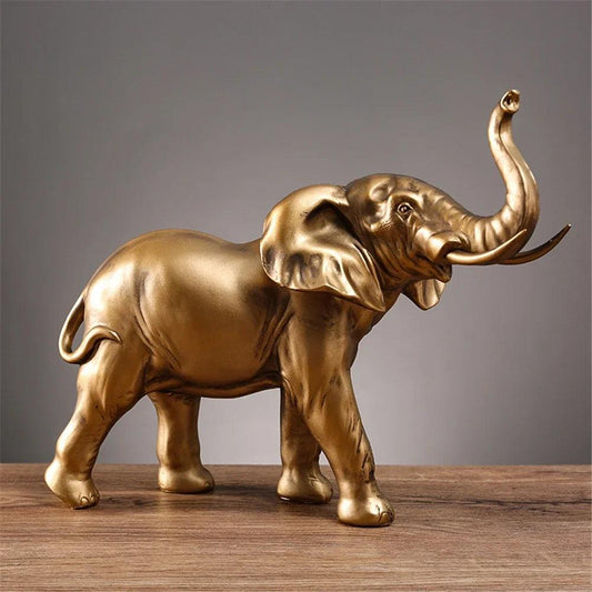Escultura Decorativa de Elefante
