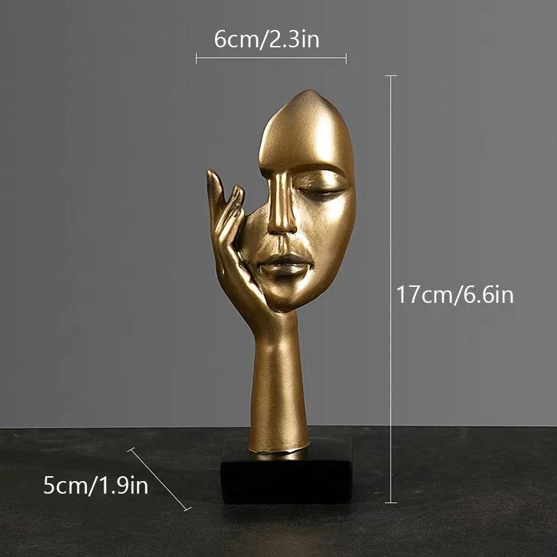 Estatueta Decorativa Abstrata Moderna