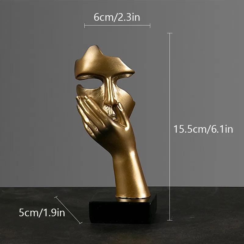 Estatueta Decorativa Abstrata Moderna