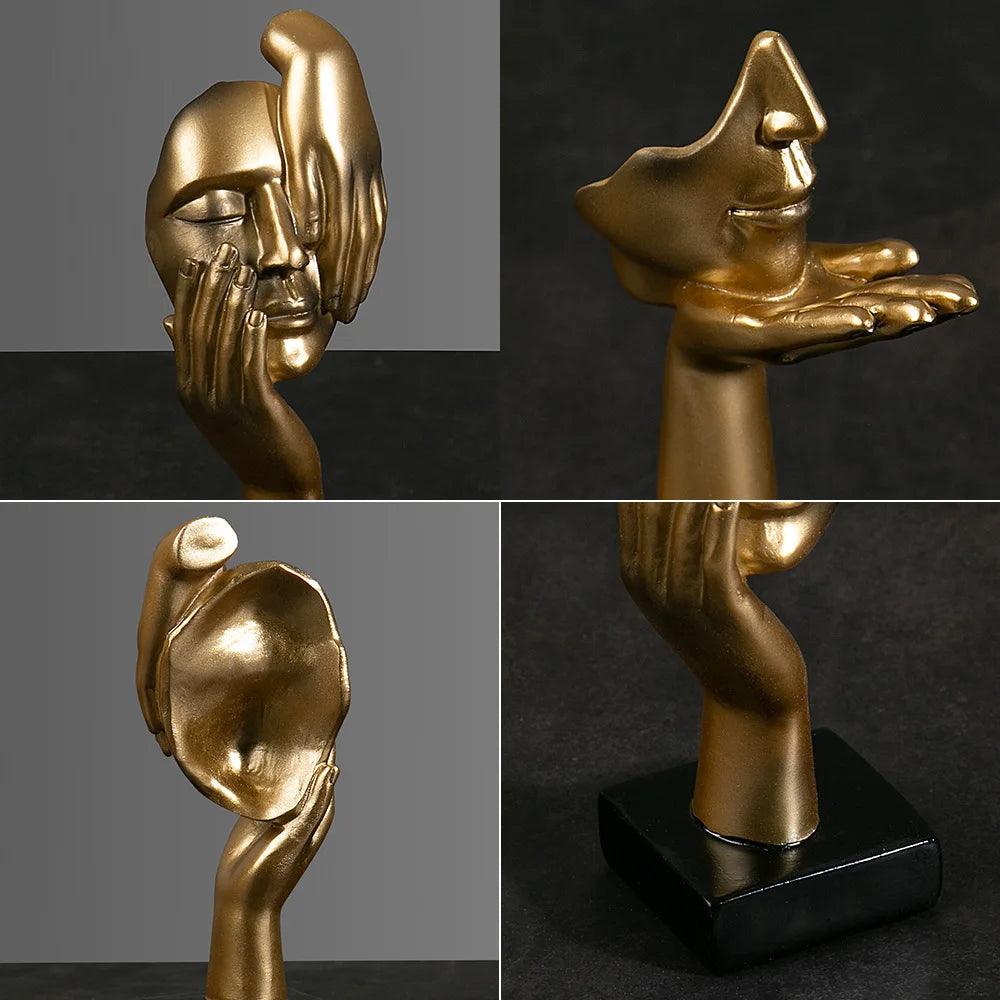 Estatueta Decorativa Abstrata Moderna