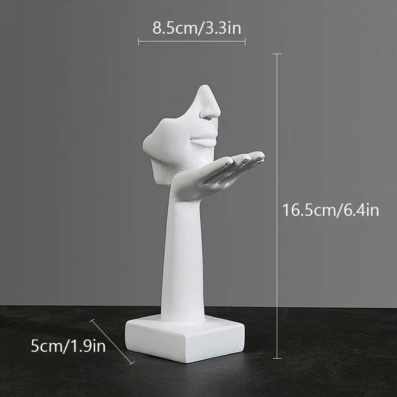 Estatueta Decorativa Abstrata Moderna