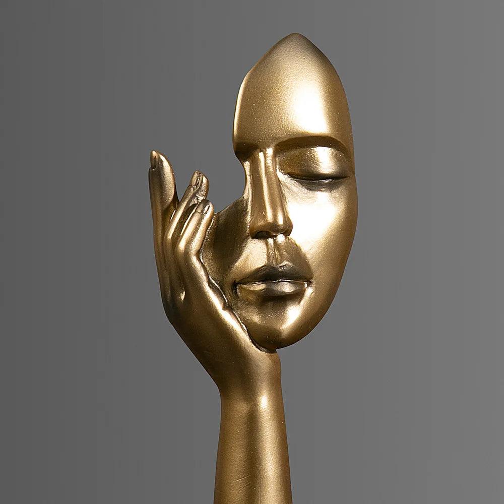 Estatueta Decorativa Abstrata Moderna