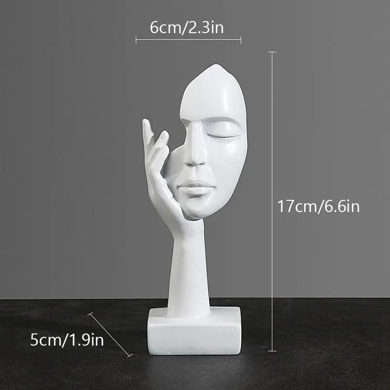 Estatueta Decorativa Abstrata Moderna