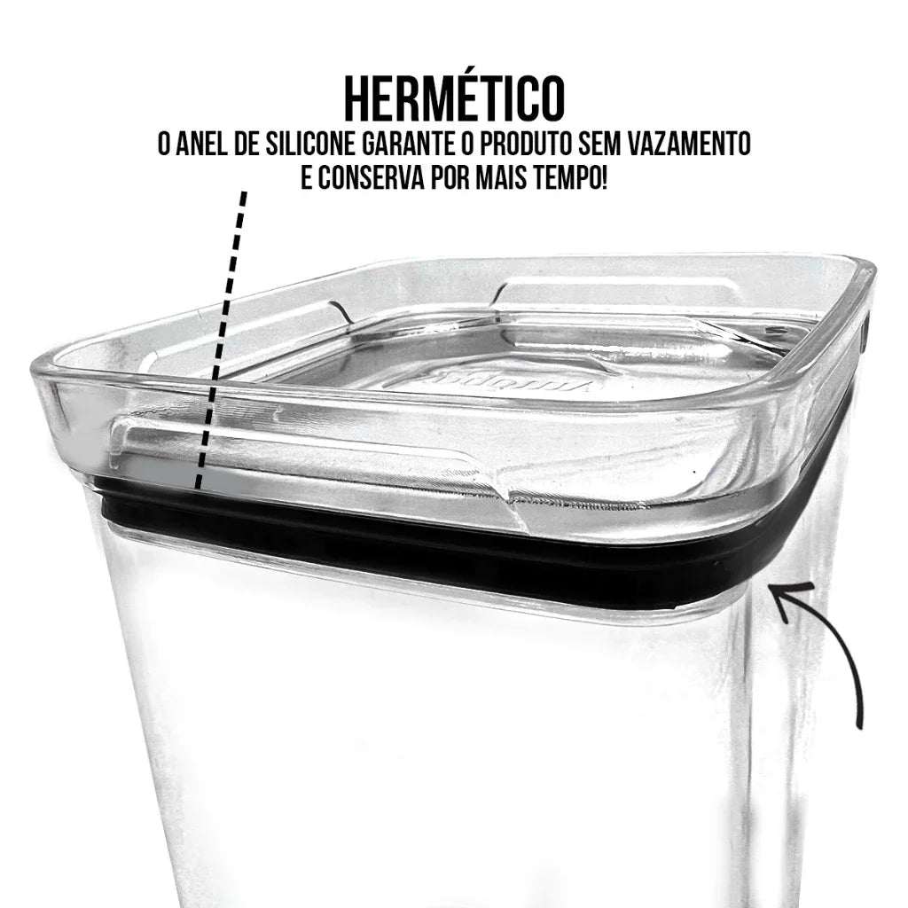 Kit Cristal Premium – 5 Potes + 5 Grátis com Vedação Hermética