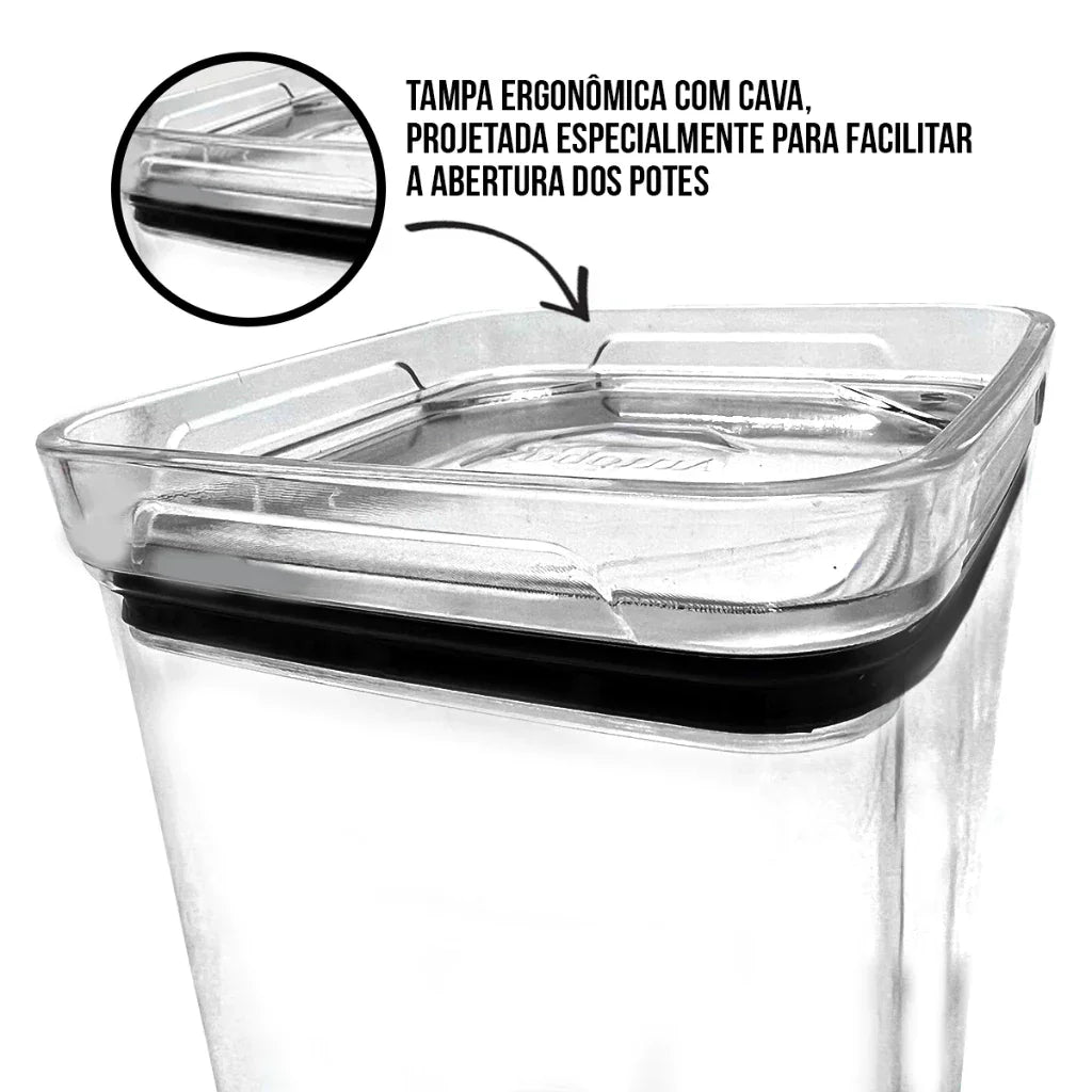 Kit Cristal Premium – 5 Potes + 5 Grátis com Vedação Hermética
