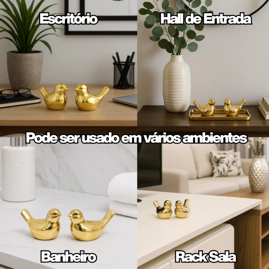 Decoração de Casal de Passarinhos