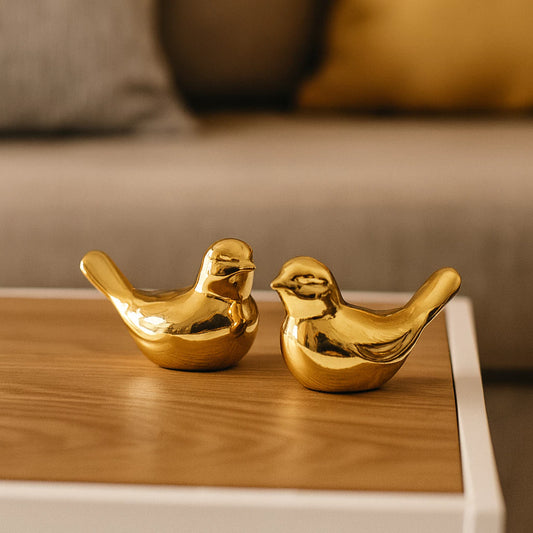 Casal de Passarinhos Decorativos