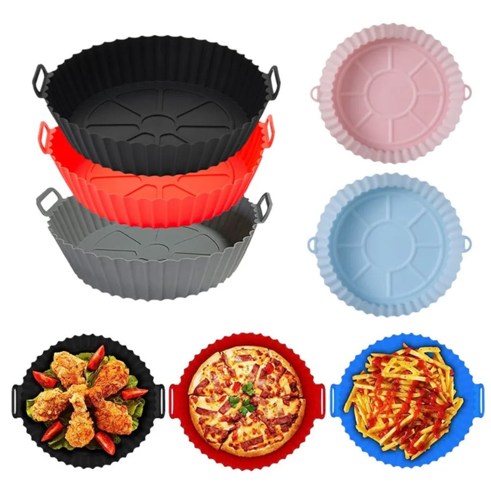 Forma de Silicone AirFryer - COMPRE E GANHE MAIS 3 FÔRMAS DE GRAÇA SOMENTE HOJE