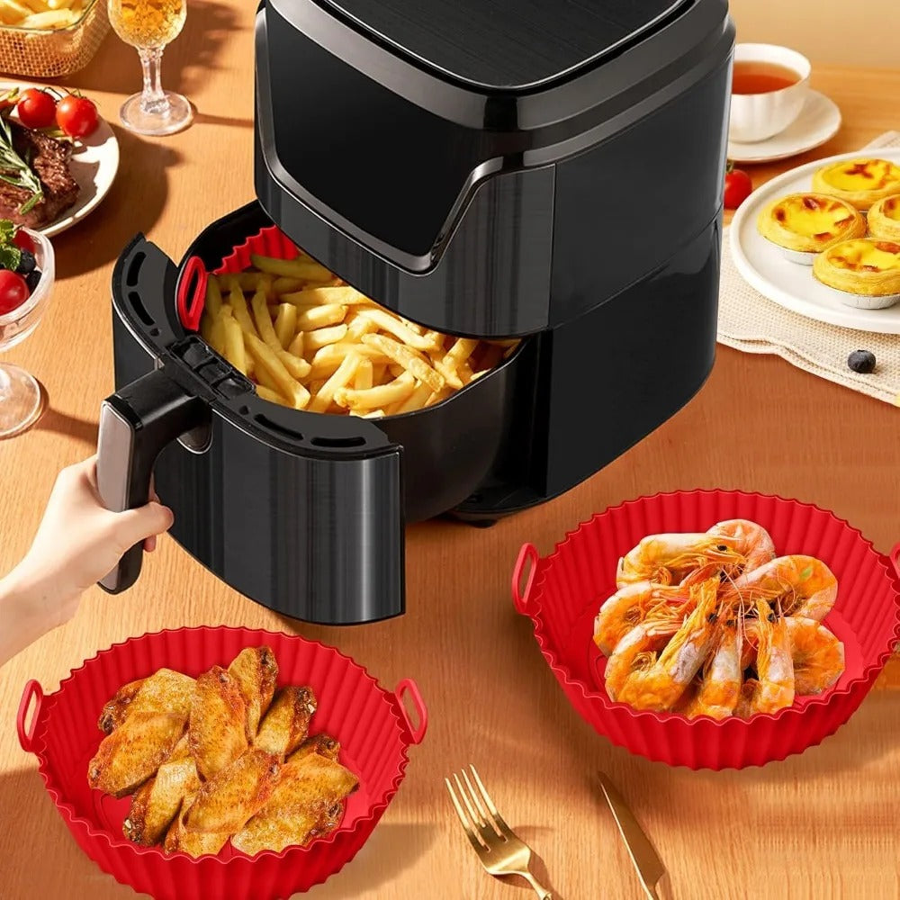 Forma de Silicone AirFryer - COMPRE E GANHE MAIS 3 FÔRMAS DE GRAÇA SOMENTE HOJE