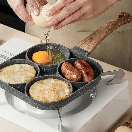 Frigideira Antiaderente 4 em 1 com Divisórias FastCook