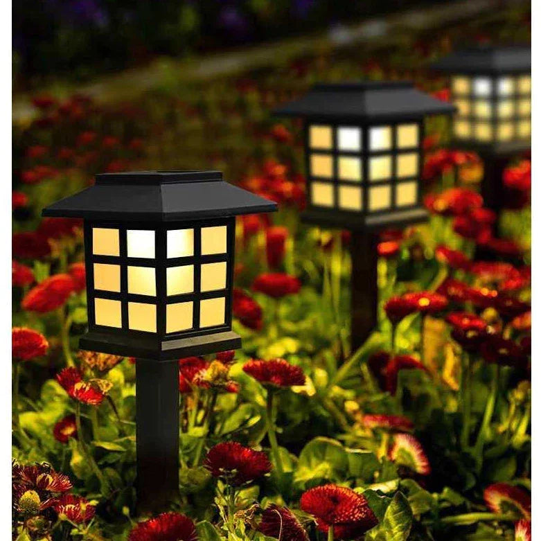 Kit 6 Luminaria Solar Espeto de Jardim