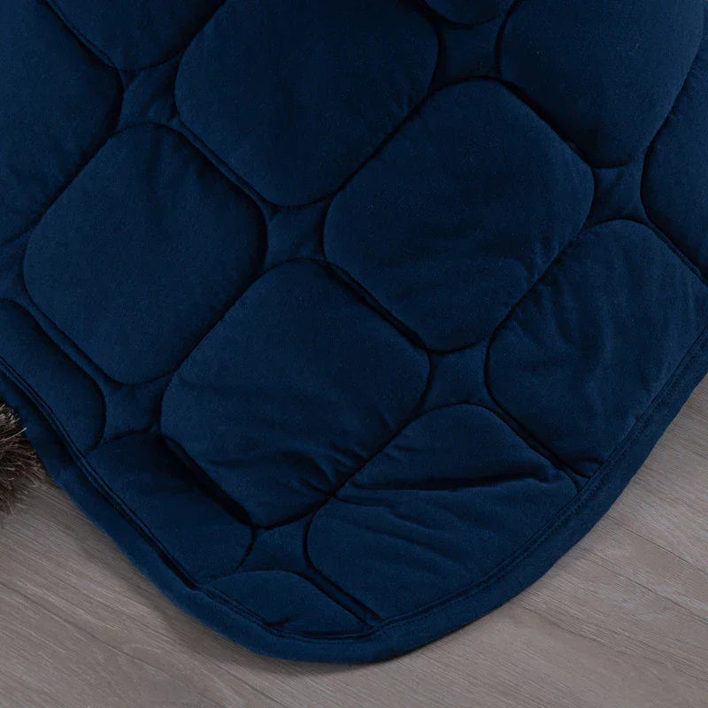 Cobre Leito King Malha 100% Algodão 6 Peças Dupla Face – Ideal para noites frias com conforto e luxo | Lar Criativo