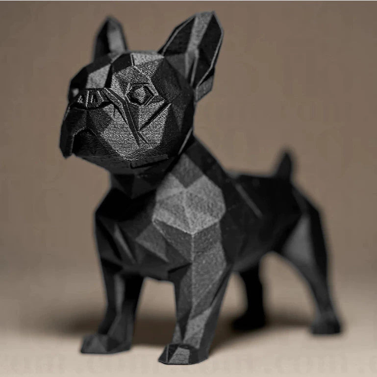 Estátua Decorativa Bulldog Geométrico – Escultura Moderna | Lar Criativo